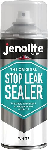 JENOLITE Stop Leak Sealer Spray White 400ml Gutter & Roof Sealant