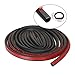 GreatBBA Large D-Shape Rubber Car Auto Door Seal Weather Stripping, Self-adhesive Hollow Sealing Strip for Noise Insulation (16.4 Feet)