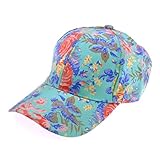 ZLYC Women Vintage Flower Floral Pattern Adjust Sport Outdoor Hat Baseball Cap