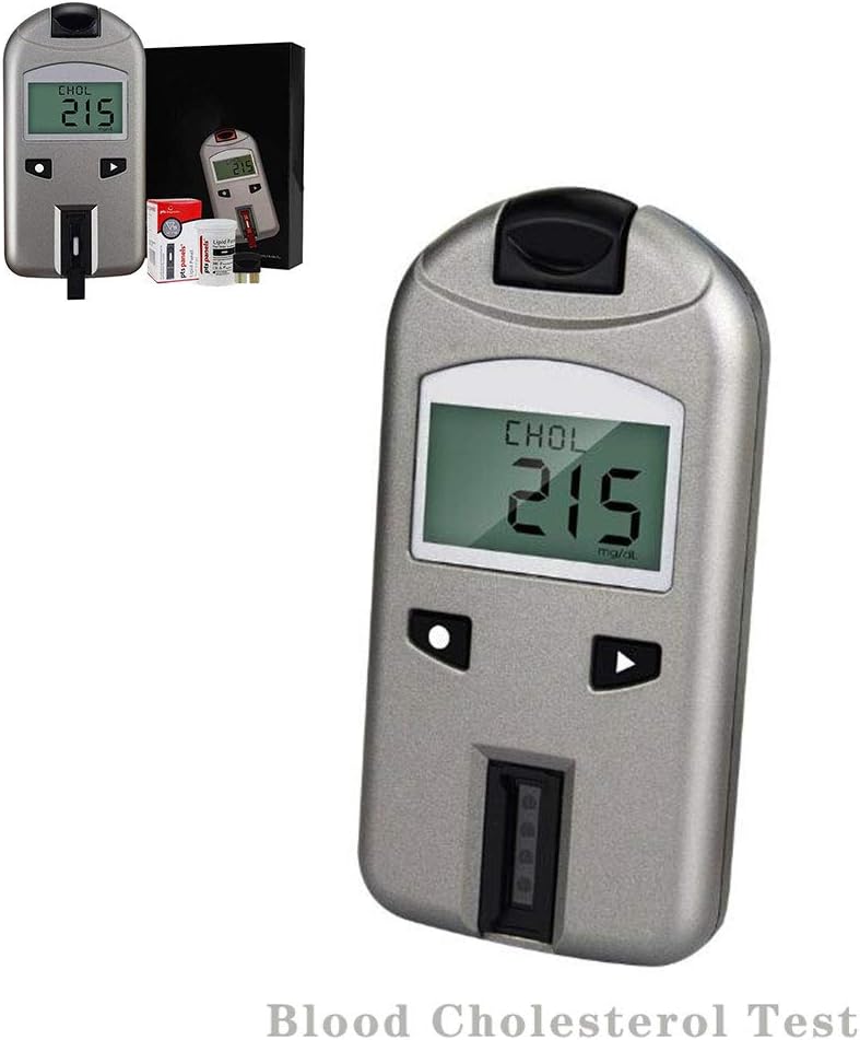 DZWJ Portable Blood Cholesterol Tester, Cholesterol Kit Includes Home Analyzer Cholesterol Test Strips