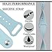 Band for Apple Watch 38mm, Guangzhi New Design (Metal Tuck Clasp Ouside/Correct Wearing Way in 4th Image) Soft Silicone Sport Strap Band for iWatch Series 1 / 2 / 3, Sport, Edition,38mm,Turquoise