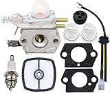 Carburetor for Echo Trimmer - C1U-K29 C1U-K47 C1U-K52 SRM2100 SRM2110 SHC1700 SHC2100 with Repower Kit for Power Pruner Trimmer - Repalces Zama Carburetor Kit