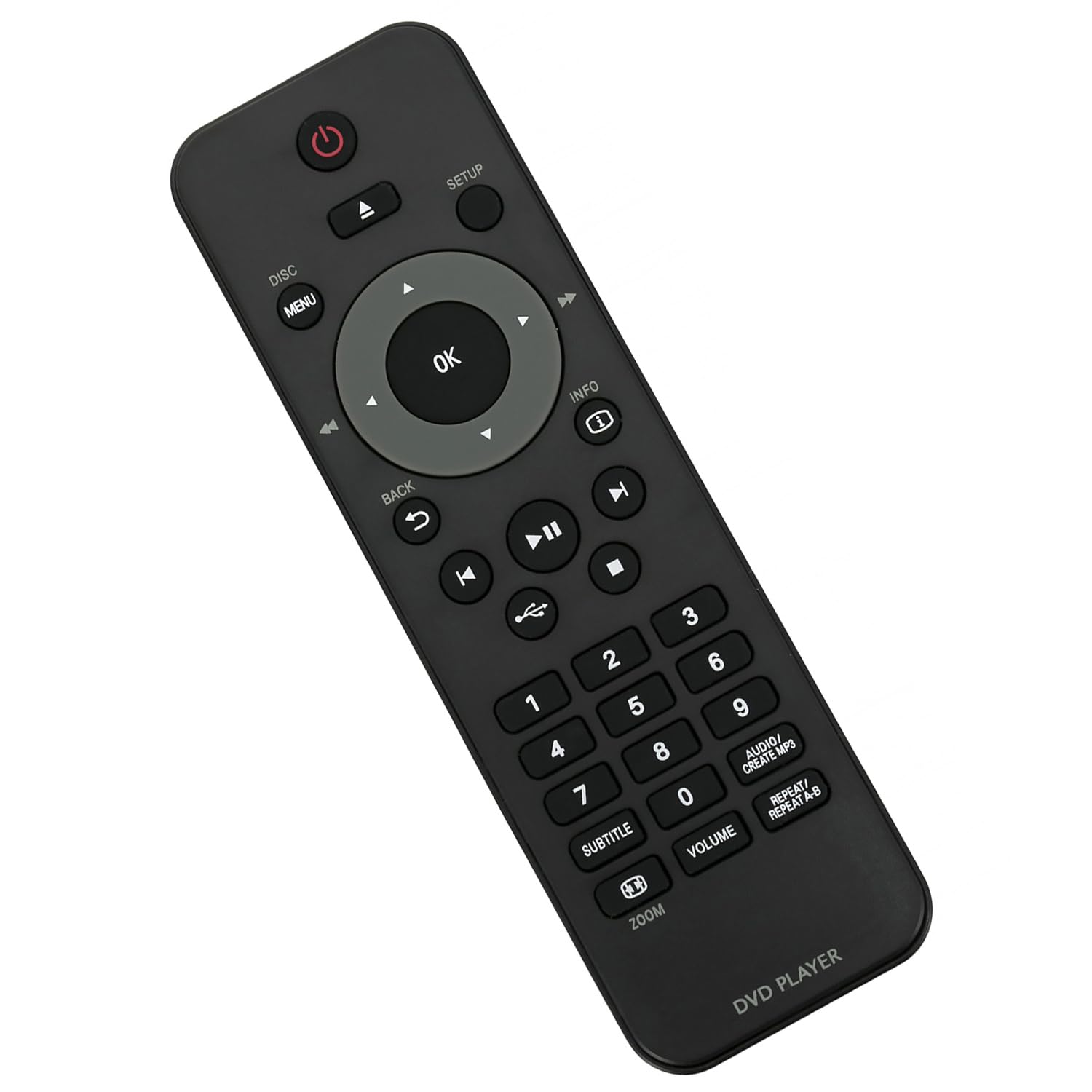AULCMEET Replacement Remote Control RC-5340 Fit for Philips DVD Player DVP3350/12 DVP3350 DVP3354 DVP3360/05 DVP3360