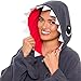 Silver Lilly Unisex Adult Pajamas - Plush One Piece Cosplay Shark Animal Costume