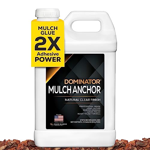 DOMINATOR Mulch Anchor 2.5 Gallons Mulch Glue and Pea Gravel