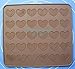 Silicone Macaron macaroon Baking Sheet Mat Muffin DIY Chocolate Cookie Mould Mode - 30 Capacity (heart)