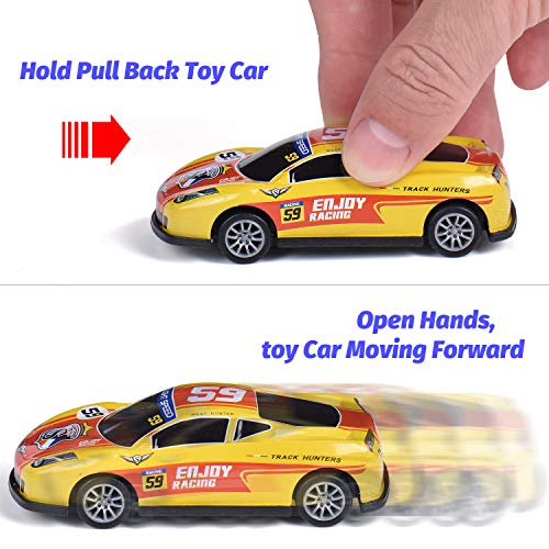 FORMIZON 10 Stück Mini Auto Spielzeug, Spielzeugautos, Mini Auto Set Rennauto, Pull Back Autos Spielzeug Autos für Kleinkinder ab 3 4 5 Jahren Jungen Mädchen, Buntes Kleine Geschenk für Kinder – Bild 4