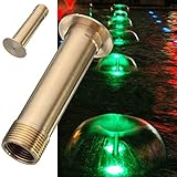 Kisstaker 1 Inch Brass Fountain Mushroom Spray Head Garden Landscape Fountain Nozzle