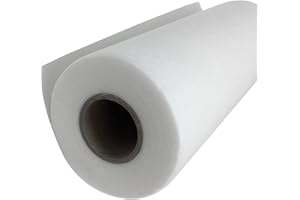 Water Soluble Stabilizer for Embroidery Backing & Topping (12 in x 50 yd Roll), Seneme 1.5oz Embroidery Stabilizers - Wash Away Embroidery Stabilizer for Machine Embroidery Stabilizer and Hand Sewing