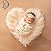 Newborn Photo Props Faux Fur Round 23.6 inch Soft Baby Boy Girl Photo Blanket Studio Photo Mat Ivory