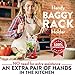 Baggy Rack Ziplock Bag Stand - Holds Ziplock Bag When You Can’t - Hands Free Bag Holder Stand Makes Prepping Freezer Meals Fast, Easy and Without The Mess - Dishwasher Safe Bag Holders for Busy Moms