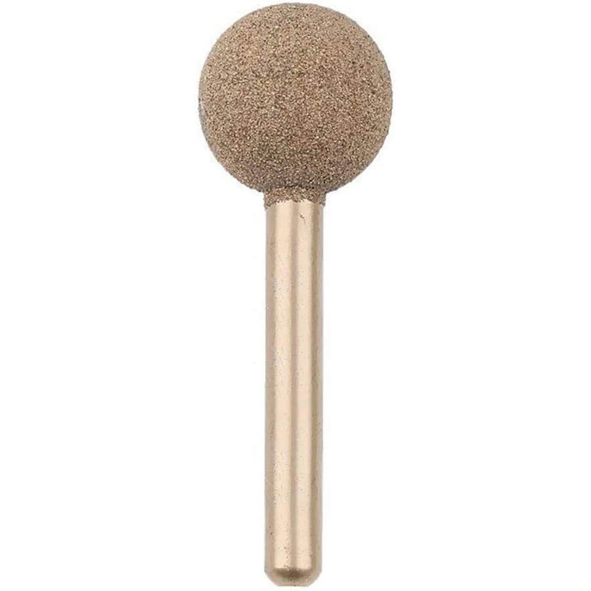25mm Diamond Coated Ball Rotary Burrs 46 Grit Coarse Sand Original Sphere Rotary Burr for Jewelry Glass Stone Ceramic Gemstones Lapidary Grinding Rotary Tool