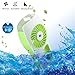 D-FantiX Handheld Fan Battery Operated, Portable Water Misting Fan Personal Mister Fan with Cooling Mist Humidifier and Fan USB Powered for Beauty, Home, Office and Travel (Green)