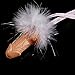 GutReise 10pcs Bachelorette Party Whistles with Pink Ribbon White Feather Whistles for Favor Wedding Party Suplies Bachelor Party