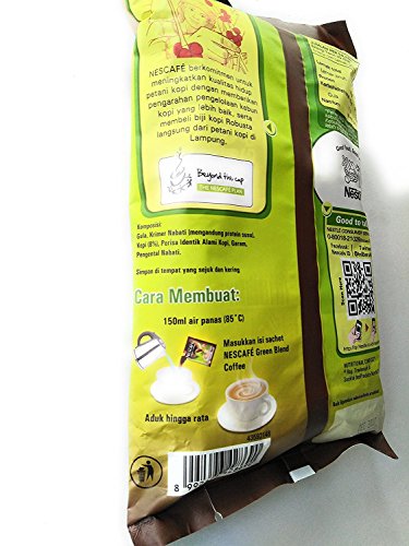 Amazon Com Indonesian Nescafe Green Coffee Blend 10 Ct 200 Gram Pack Of 1 Grocery Gourmet Food