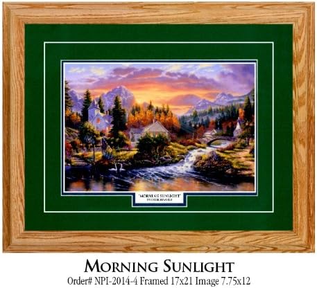 Framed &amp; Matted Wildlife Art "Morning Sunlight"