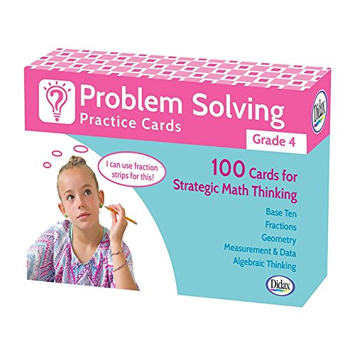 Didax Problem Solving Practice Cards, Grade 4