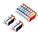 12 Pack Compatible Canon CLI-8 2 Small Black, 2 Cyan, 2 Light Cyan, 2 Light Magenta, 2 Magenta, 2 Yellow for use with Canon Pixma iP6600D, Pixma iP6700D, PIXMA MultiPASS MP950, PIXMA MultiPASS MP960, PIXMA MultiPASS MP970. Ink Cartridges for inkjet printers. CLI 8C , CLI 8M , CLI 8Y , CLI-8 C , CLI-8 M , CLI-8 Y , CLI-8C , CLI-8M , CLI-8Y , CLI8 C , CLI8 M , CLI8 Y , CLI8C , CLI8M , CLI8Y © Blake Printing Supply