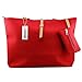 GEARONIC TM Korean Lady Women PU Leather Shoulder Handbag Shoulder Bag Red