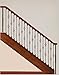 Satin Black 16.1.2 Double Twist Solid Iron Baluster for Staircase Remodel, Box of 5