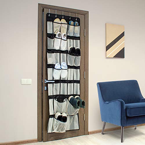 image for SOFTaCARE Over The Door Shoe Organizer - 31 Pockets - Best Shoe Holder