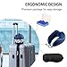 ONSON Travel Pillow - 100%Pure Memory Foam Neck Pillow - U-Shaped Airplane Car Flight Pillow,Breathable and Comfortable 360-Degree Head Support,Ultra Plush Velour Cover(with Eye Mask and Two Earplugs）