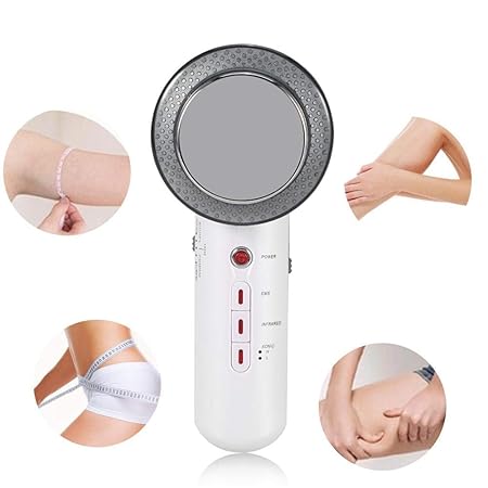 3 in 1 Ultraschall Massagegerät mit 5 ModiGegen Cellulite Body Schlank Abnehmen Gerät für Gesicht und Körper Pflegen(EU)