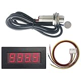 DIGITEN 4 Digital Red LED Tachometer RPM Speed