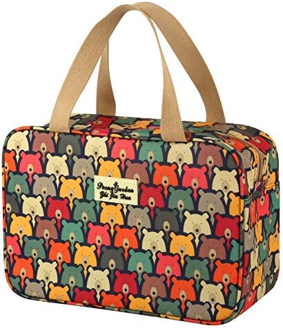 Swimming Bag Cute, Yeiotsy Multifunctional Cartoon Toiletry Bag for Girls Waterproof Gym Bag Swim Bag Cosmetic Bag Duffle Weekender (Lovely bear)