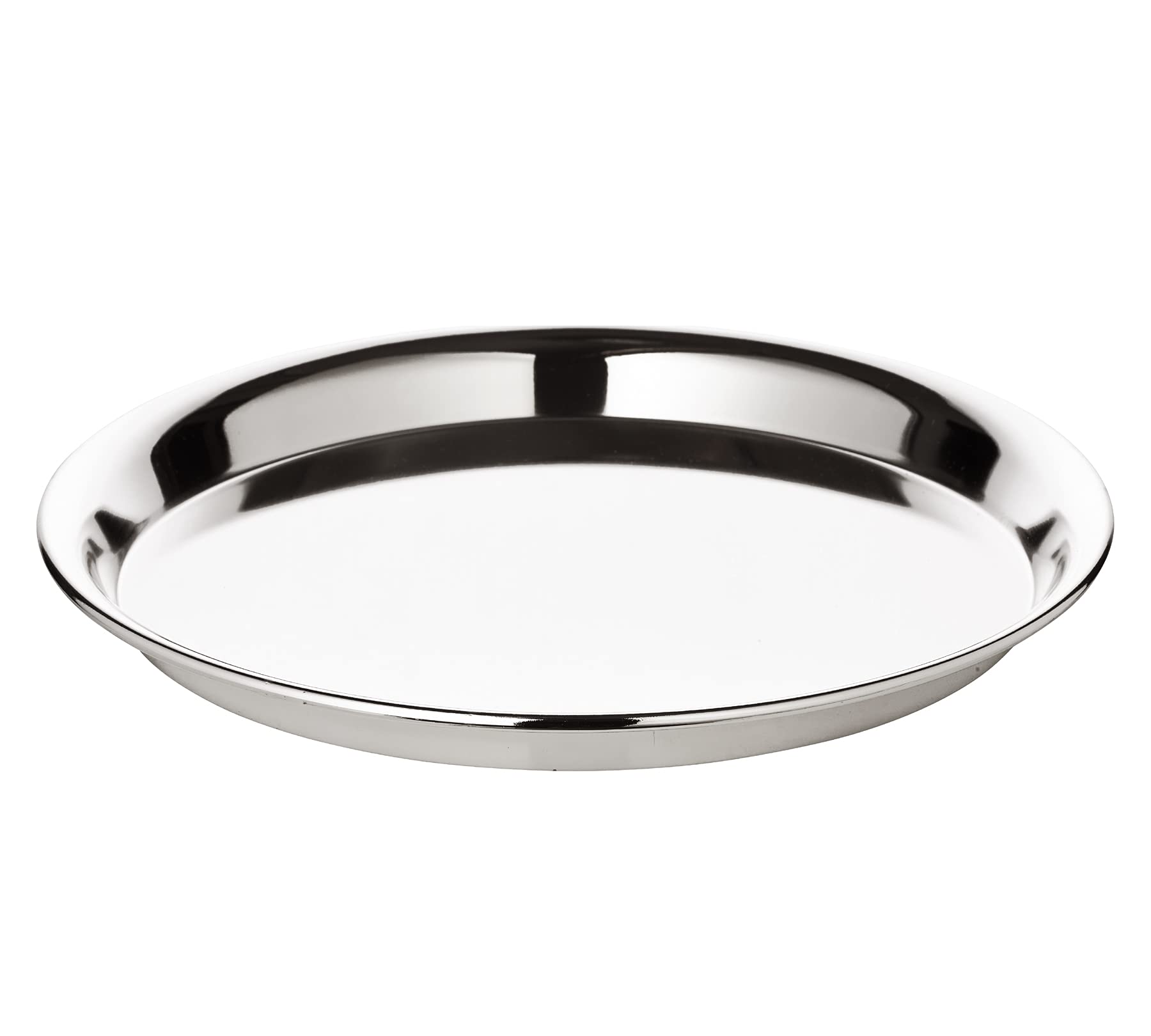 EDZARD Marlene Serving Tray Round Silver with Anti-Tarnish Treatment Diameter 34 cm