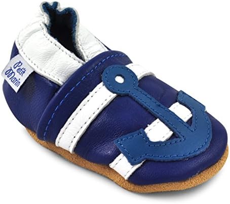 Petit Marin Beautiful Soft Leather Baby Shoes with Suede Soles – Toddler / Infant Shoes - Crib Shoes – Baby First Walking Shoes - Pre-walker Shoes - 40 Designs
