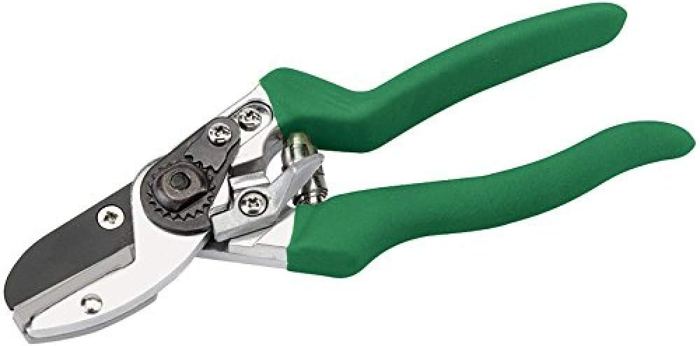Draper 83974 215 mm Soft Grip Anvil Pattern Secateurs, Green