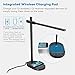 TaoTronics TT-DL031 LED Desk Wireless Charger, Metal Table Lamp with 5 Color Modes & 6 Brightness Levels, USB Charging Port, 1H Timer, Official Member of Philips Enabled Licensing Program