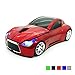 TDRTECH Wireless Car Mouse 2.4Ghz 3D DPI 1600 Cool Sport USB Gaming Mouse Mice for PC Computer Laptop Notebook Red