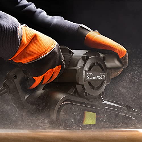 Belt Sander, 8 Amp 3×21Inch Belt Sander for Woodworking Jellas, 6