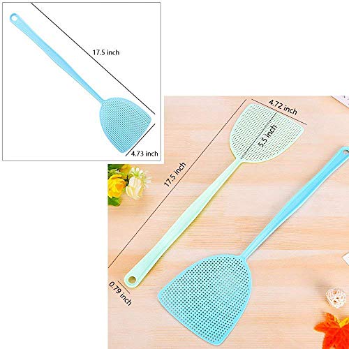 image for Fxbar 6-Pack Fly Swatters Pest Control Manual Plastic Durable Long Han