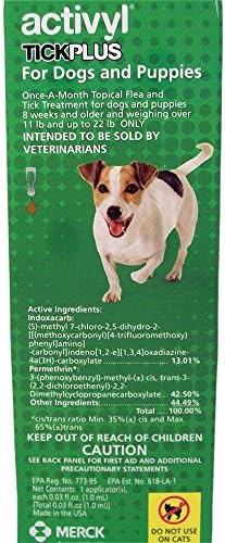 Activyl Plus [Single Dose] Flea Treatment for Dogs &amp; Puppies 11lbs and up to 22lbs Only!