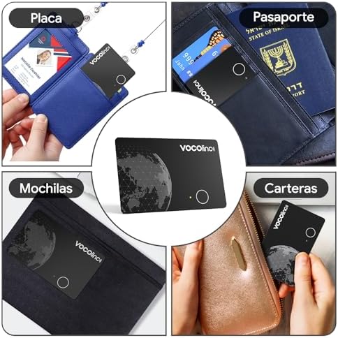 Android Air Tag Card Pack 1, Cartão Recarregável de Carteira Tracker 1,6mm Slim Compatível com Google Locator ou App Apple Search para iOS, Object Finder para Carteira, Malas, Passaporte