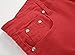 Men's Red Ripped Skinny Distressed Destroyed Straight Fit Jeans Pants with Holes