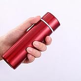 Small Stainless Steel Insulated Water Bottle, Vacuum Water Bottle, Slim Tumbler, Small Sports Bottle, Leak Proof,Coffee Cup, Pocket Bottle, Coffee Bottle, keep hot and cold (Red)