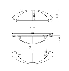 Richelieu Hardware BP82333BORB Sorbonne Collection