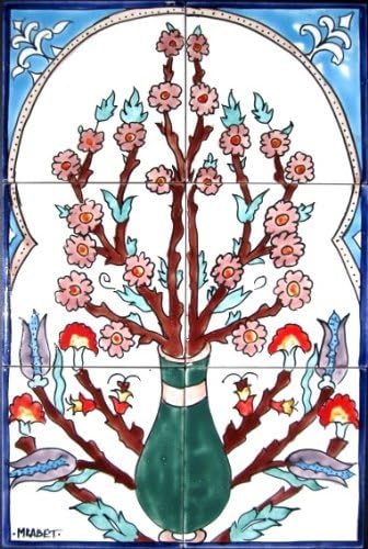 Decorative Ceramic Tiles Hand Painted Mosaic Mural Kitchen Bath