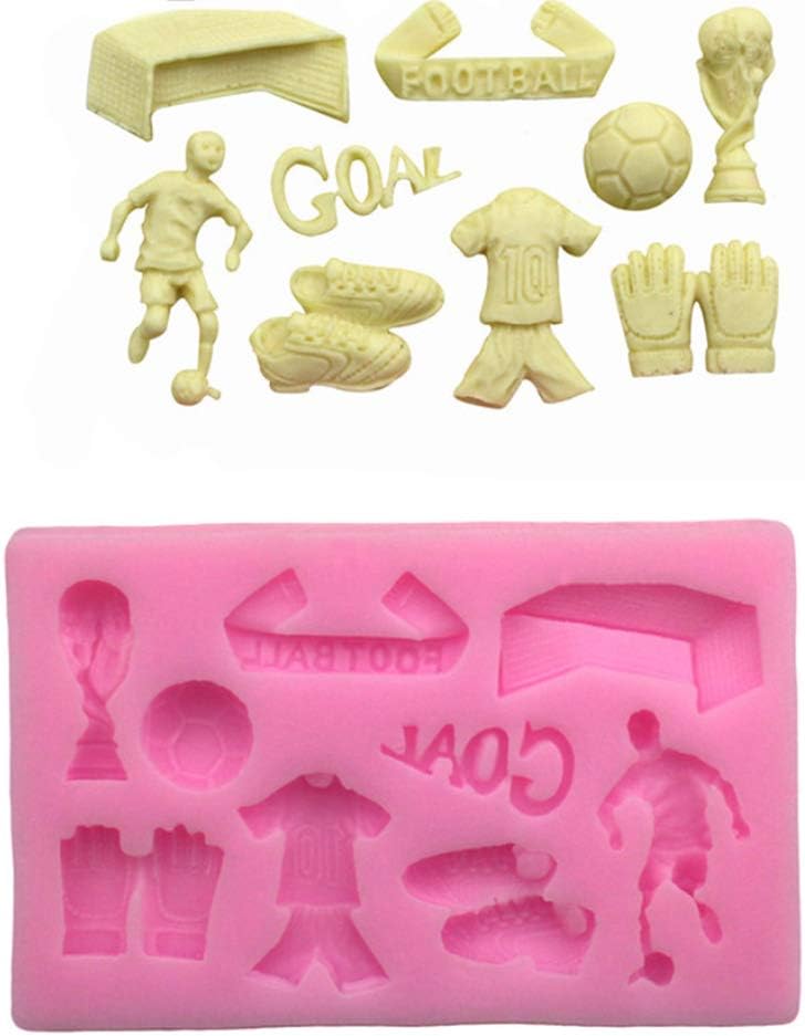 MoGist Football Theme Mold Chocolate Biscuit Moulds DIY Baking Mold for Kids Party