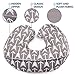 Minky Nursing Pillow Cover & Waterproof Cover | Arrow Pattern Slipcover | Extra Soft Plush Fabric | Best for Breastfeeding Moms| Fits Snug on Infant Nursing Pillow| 2 Pack Gift for Baby Boy or Girl