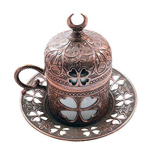 Premium Turkish Greek Arabic Coffee Espresso Serving Set for 2,Cups