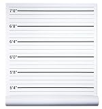 Papery Pop Mugshot Backdrop - Photo Booth Props Height Chart Poster - Mug Shots Prison Police Lineup - 24 by 48 Inch