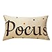 Decemter Hocus Pocus Halloween Cotton Linen Home Decor Cushion Covers Pack of 2, 12x20