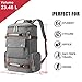 Yousu Backpacks for Men, Fashion Canvas Travel Duffel Backpack Large Capacity Rucksack Outdoor Casual Daypack (Grey)