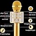 Wireless Bluetooth Microphone Audio Mobile Phone Karaoke Microphone, Handheld Bluetooth Speaker Player