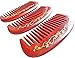 Unique Gift - Olina No Static Premium Quality Natural Rosewood Pocket Hair Comb Beard Comb Moustache Comb with Natural Wood Aromatic Smell (Wide-tooth, Rosewood Gold Carved, 4.7'')